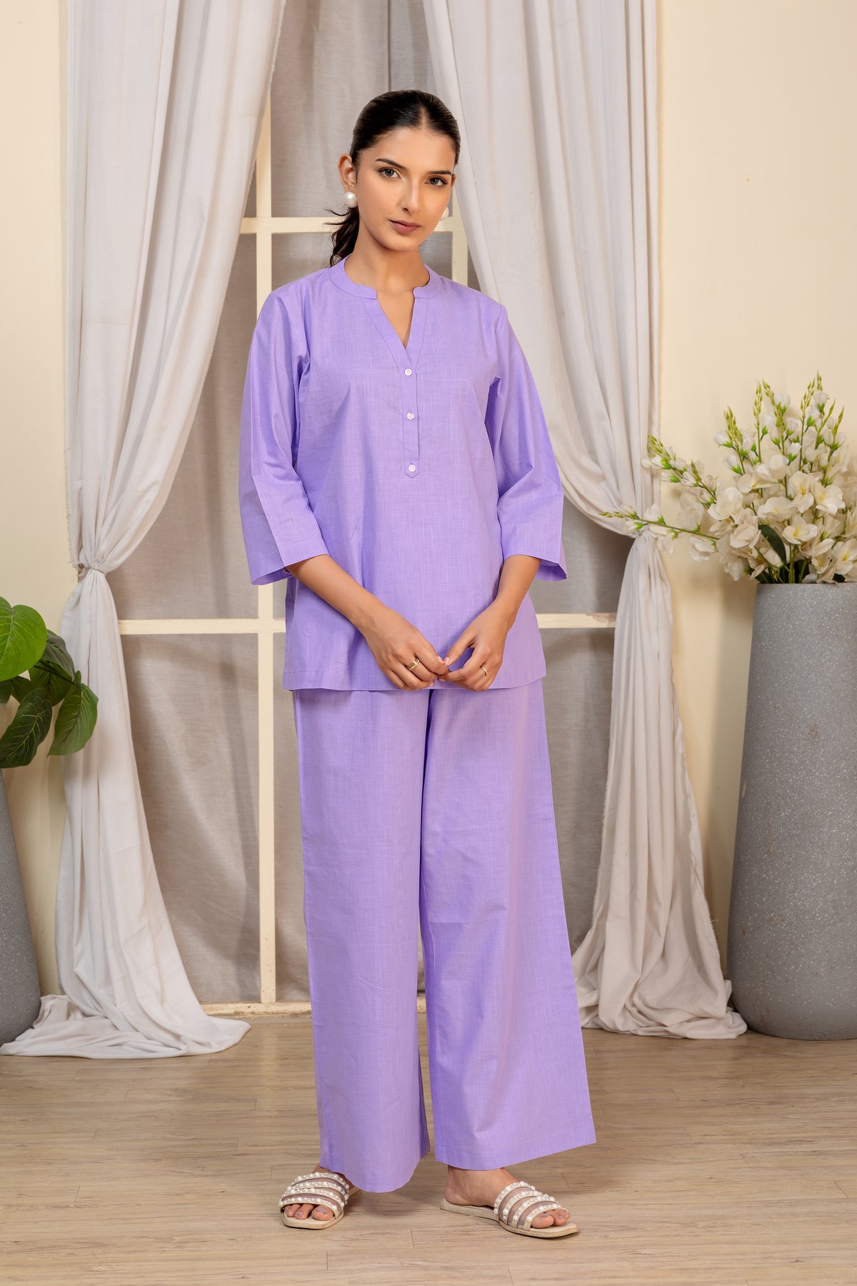 Lavender Solid Top for Women