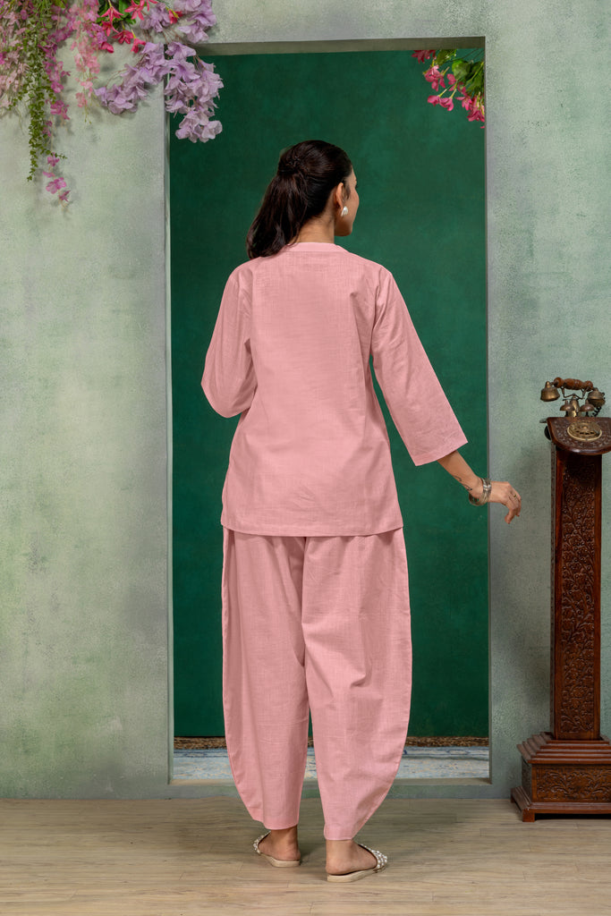 Pink Solid Top for Women